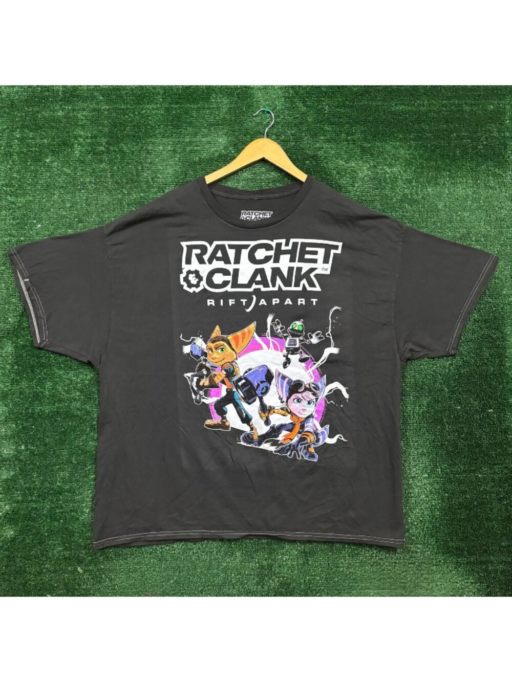 Play Station Ratchet & Clank Rift Apart Video Game T-Shirt Size 2X